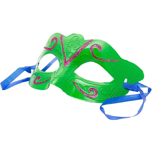 Карнавальна маска Devilon 20х9 см зелена (462001-6)