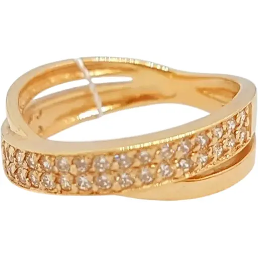 Золотое кольцо Империя золота с фианитами. КВ476(М)И 16