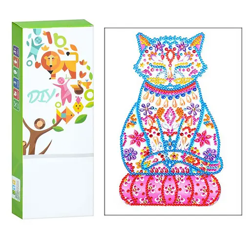Дитячий набір для творчості Алмазна мозаїка "Кішка" Bambi ST004 - фото 1