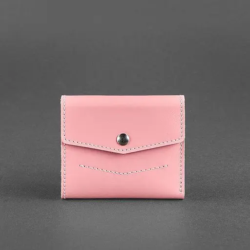 Женский кожаный кошелек 2.1 Розовый - фото 6