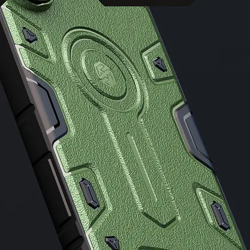 TPU+PC чохол Nillkin CamShield Armor Prop для Samsung Galaxy S24 Ultra Dark Green - фото 5