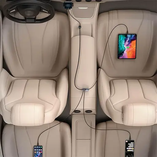 Автомобильный зарядный удлинитель BASEUS Share Together PPS 4usb - фото 9