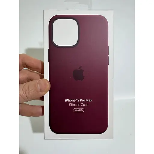 Оригинальный силиконовый чехол Apple Silicone Case MagSafe для iPhone 12 Pro Max (6.7") Plum (MHLA3ZE/A)