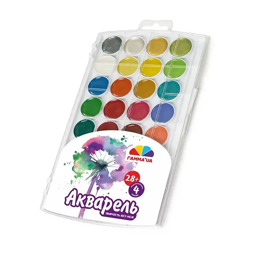 Акварель суха "Творчість" ГАММА'UA 400114, 32 кольори - фото 1