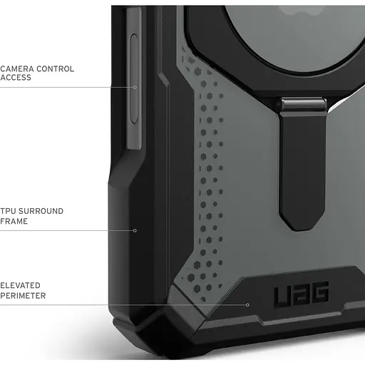 Оригінальний протиударний чохол UAG Plasma XTE MagSafe для iPhone 16 Plus Black 114473114097 - фото 12