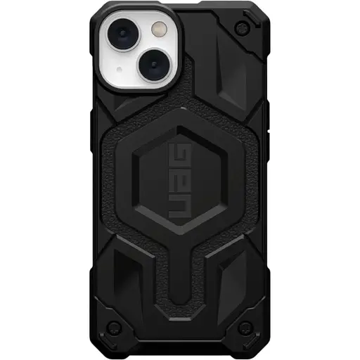 Оригінальний протиударний чохол UAG Monarch для iPhone 13 / iPhone 14 (6.1") Black Leather (114028114040)
