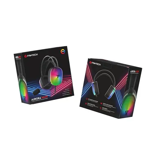 Игровые накладные наушники Fantech HG29 Aurora 7.1, USB, 2м, Черный - фото 4