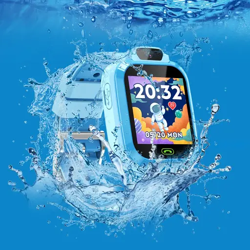 Смарт-часы телефон детские Smart Watch S12 с видеозвонком GPS SIM-карта Blue (18576) - фото 2