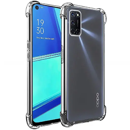 TPU чехол GETMAN Ease logo усиленные углы для Oppo A52/A72/A92 Бесцветный (прозрачный)