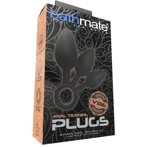 Набір анальних пробок Bathmate Anal Training Plugs діаметр 2.5 см 3.1 см 3.8 см - фото 4