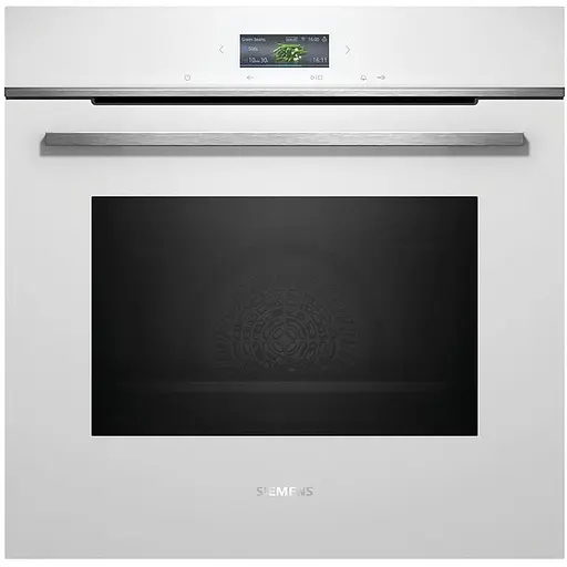 Духовой шкаф электрический Siemens 71 л A+ дисплей конвекция пиролиз белый