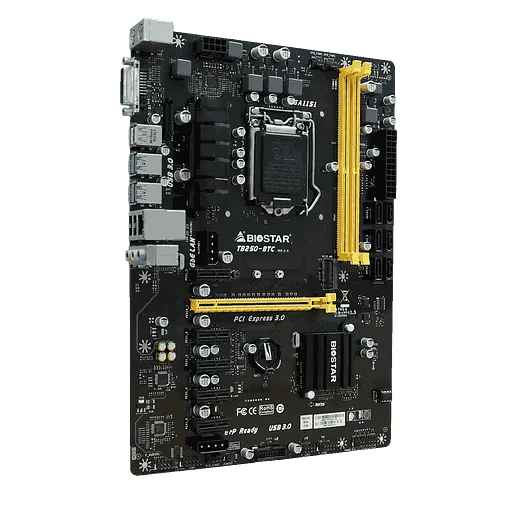 Материнська плата Biostar TB250-BTC V6 LGA 1151v1 (TB250-BTC V6) Б/В - фото 3