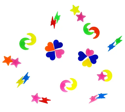 Украшения на спицы детского велосипеда ассорти разноцветные (G00010471) - фото 2