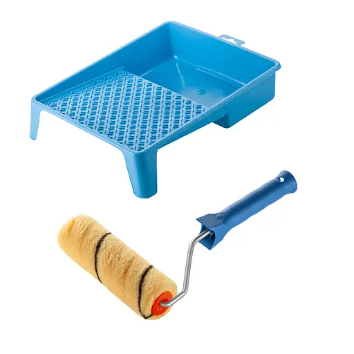 Валик "Преміум" 150х30 мм з ручкою та ванночка Polax (770-201) - фото 1