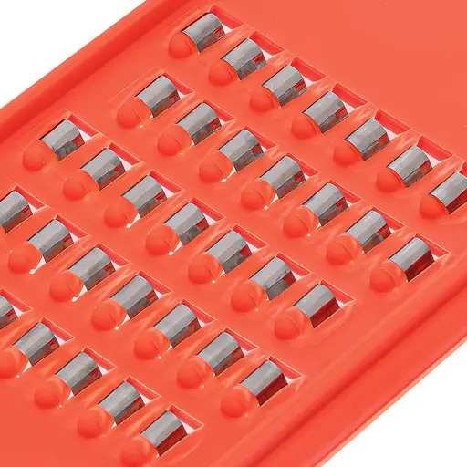 Тертка універсальна пластмасова двостороння для овочів по-корейськи і дитячого харчування 24.5x9 см, Kitchen Master 86300 - фото 5