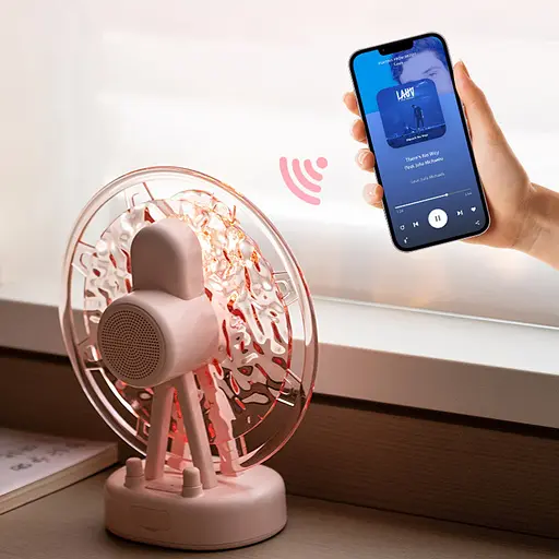 Проектор-нічник ZAY-L07 Sky Wheel 2in1 + Bluetooth колонка Pink - фото 7