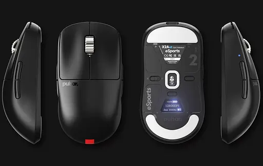 Миша PULSAR X2A eS Size2 4K (8K Wired) Black (PX2AES21) - фото 4