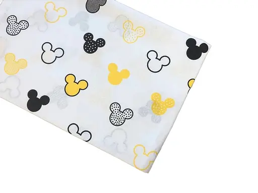 Хлопковая пеленка Moontime 100х80см "Микки на белом" - фото 1
