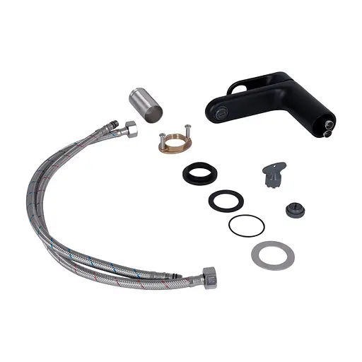 Смеситель для умывальника Qtap Jay QTJAY270BLM45545 Black matt Черный матовый - фото 4