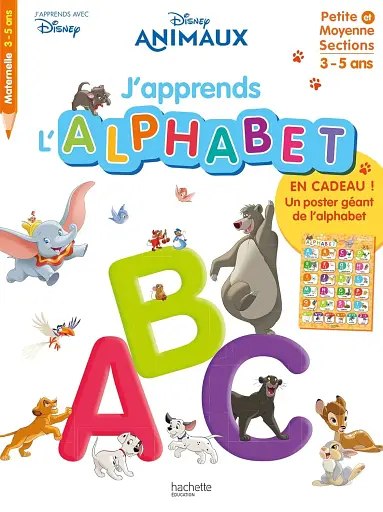 J'apprends l'alphabet avec les animaux Disney