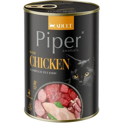 Вологий корм Dolina Noteci Piper для котів з куркою 400 г