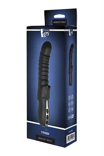 Вібратор-кролик Dreamtoys Typhon 23 см чорний - фото 5