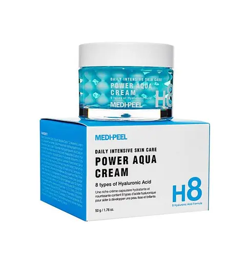 Увлажняющий крем с пептидными капсулами Power Aqua Cream Medi-Peel 50 мл - фото 2