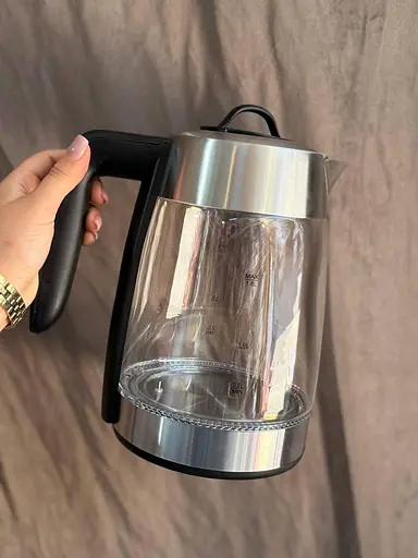 Дисковый стеклянный электрочайник Grunhelm EKG-25050 1,8л 2200Вт  - фото 6