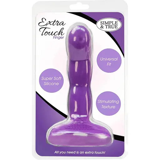 Насадка на палець Simple&True Extra Touch Finger Dong Purple - фото 5
