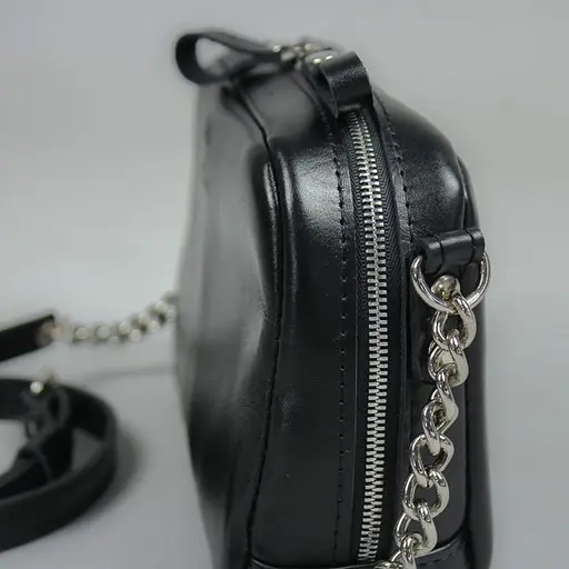 Шкіряна сумка Faith чорна - фото 5