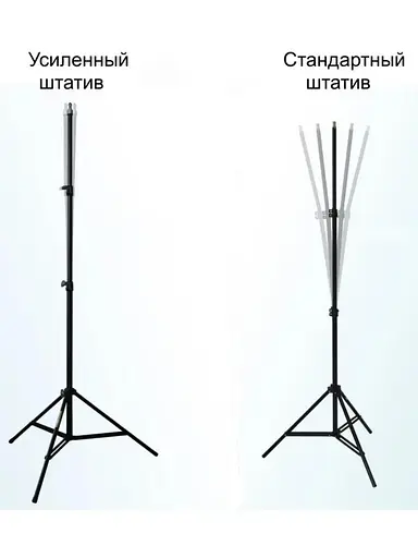 Штатив усиленный для кольцевой лампы Melmil 9088 (2.1м) - фото 3