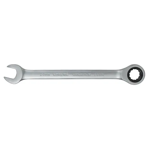 Ключ рожково-накидный Sigma с трещоткой 24 мм CrV satine (6022241) - фото 3