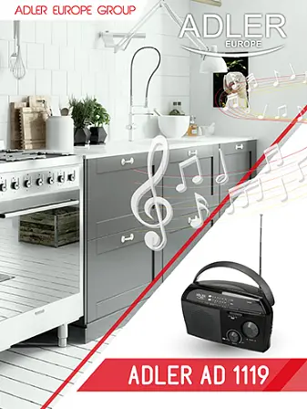 Небольшой портативный радиоприемник Радио Adler AD 1119 - фото 6