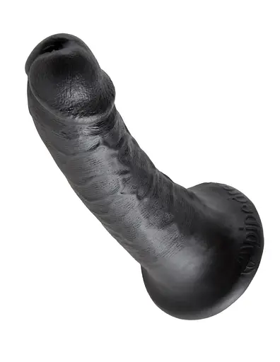 Фалоімітатор King Cock 6" 15 см чорний - фото 3