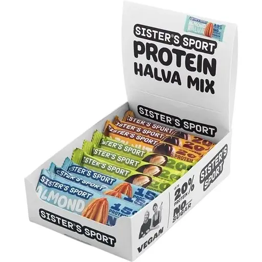 Протеїнова халва Sister's Sport Protein Halva MIX, 9*40 грам - Мікс