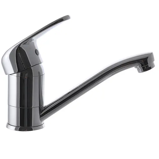 Змішувач для умивальника CRON MAGIC 004 червона ручка (CR0151) - фото 2