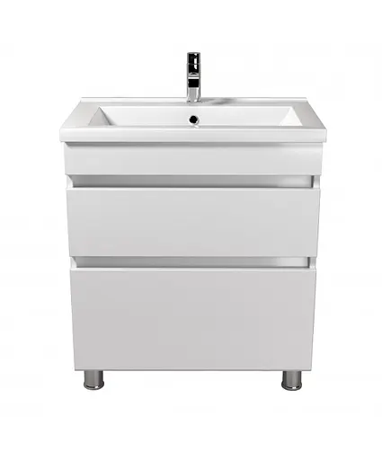 Тумба Мойдодир MoonShine 70 с умывальником Cosmo 70 напольная Белый - фото 4
