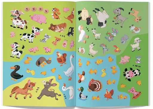 Перші розвивальні наліпки. Ферма. 66 наліпок - фото 5