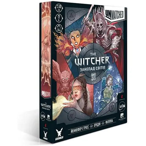 Настільна гра Geekach Games Unmatched: The Witcher. Занепад світів (Realms Fall) (укр.) (GKCH0250) - фото 1