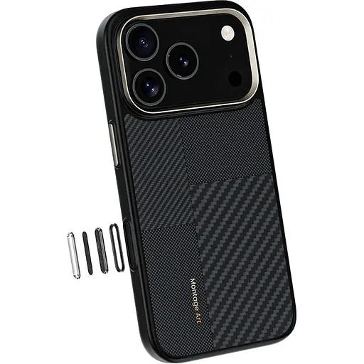 Чохол Benks Montage ArmorPro Kevlar Case 600D/1500D Magnetic для Apple iPhone 17 Pro Max Black [145678] - фото 3