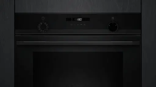 Духовка электрическая Siemens 76 л A дисплей конвекция телескопические направляющие черный - фото 4