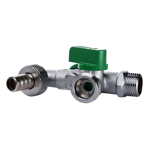 Кран Arco кульовий для поливу подвійний 1/2″x3/4″x3/4″ 00472 - фото 3