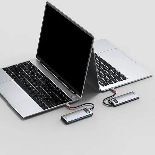 USB-Хаб Baseus USB-C Metal Gleam Series 5in1 Gray (CAHUB-CX0G) - фото 4
