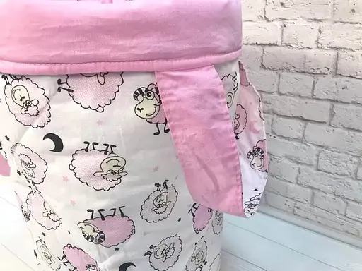 Корзина для игрушек Moontime "Овечки розовые" - фото 2