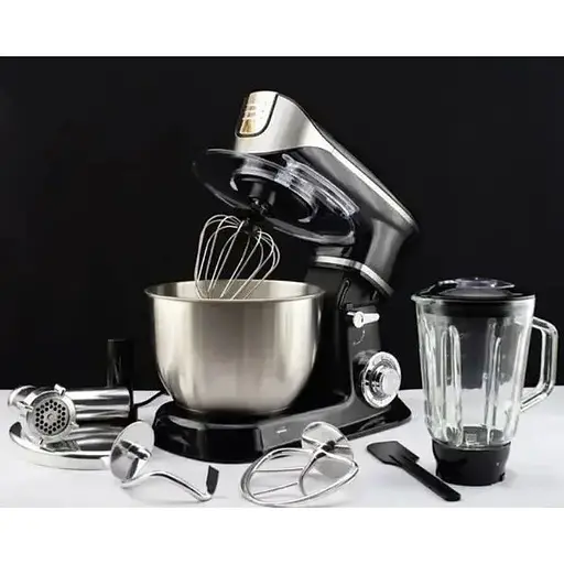 Кухонная машина комбайн Zepline ZP-072, 6 режимов 3200Вт Черный/Серый - фото 4