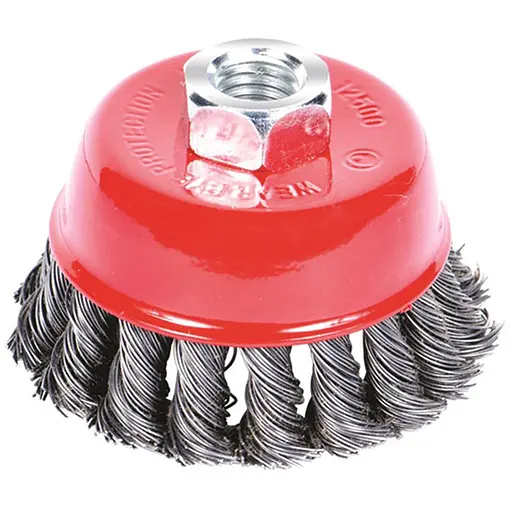 Щітка дротяна чашоподібна Sigma Ø85мм М14×2мм (сталева кручена) (9026081) - фото 1
