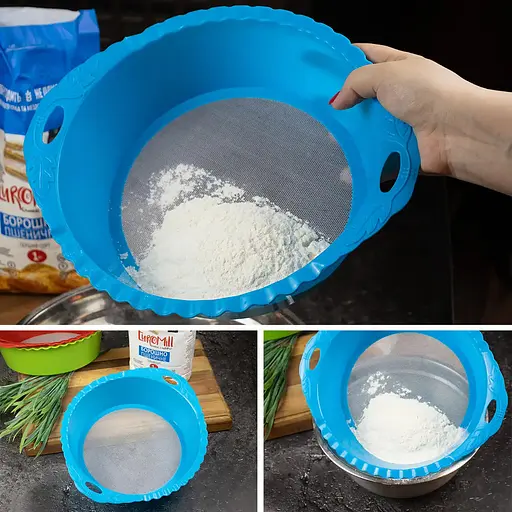 Сито пластиковое Ø 22 см Голубой 88243 - фото 1