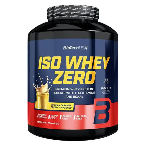 Протеин BiotechUSA IsoWhey Zero Сatalan caramel cream 1.816 кг