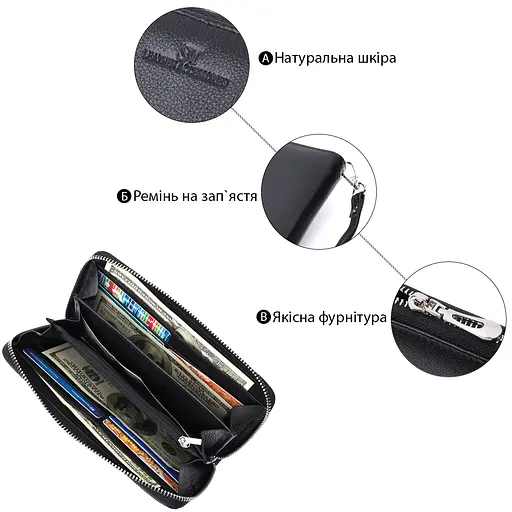 Жіночий шкіряний гаманець ST Leather 19х10.5х2 см acs0029412 - фото 4