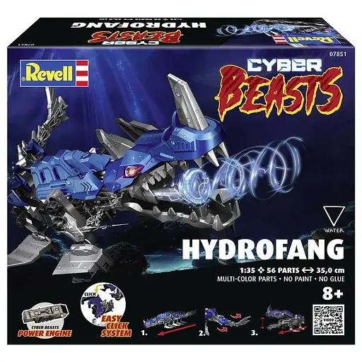 Интерактивный конструктор КиберЗвери "Гидро Клык" Revell 07851 - фото 6